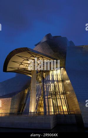 Bilbao, Bizkaia, Cantabrie, Espagne, Musée Guggenheim, Pays Basque Banque D'Images