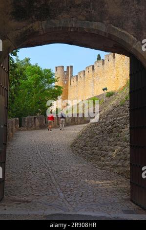 Tomar, Château des Templiers, Monastère de l'ordre du Christ, District de Santarem, Ribatejo, Portugal Banque D'Images