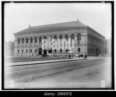 Bibliothèque publique, Boston, c1899. Banque D'Images