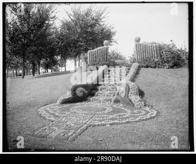 Marches florales, portes entrouvertes, Como Park, St. Paul, Minn., (1902?). Banque D'Images