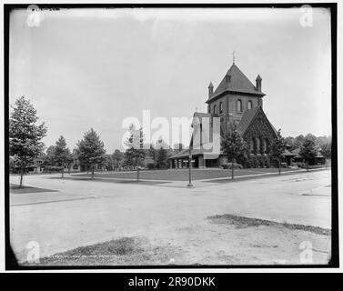 Église du village, Biltmore c.-à-d. Asheville, (1902?). Banque D'Images