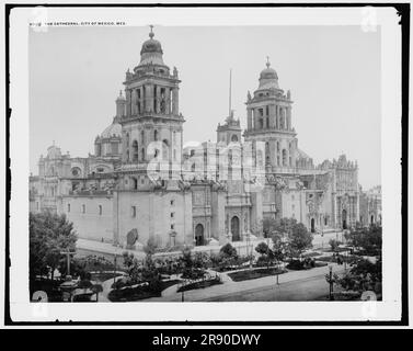 La Cathédrale, ville de Mexico, Mex., entre 1880 et 1897. Banque D'Images