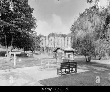 Source de soufre chaud, Virginia Hot Springs, c.between 1910 et 1920. Banque D'Images