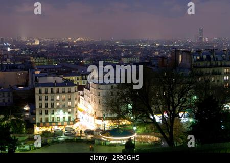 Vue de Montmartre, Paris, France Banque D'Images