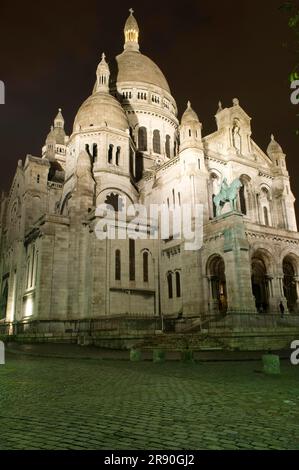 Eglise du Sacré coeur, quartier 18th, Montmartre, Paris, France Banque D'Images