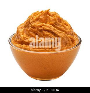 Poisson pâté isolé sur fond blanc, pleine profondeur de champ Banque D'Images