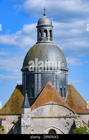 Coupole de la Collégiale Saint Quiriace à Provins, cité médiévale dans le département français de Seine et Marne dans la capitale de l'Ile de Banque D'Images