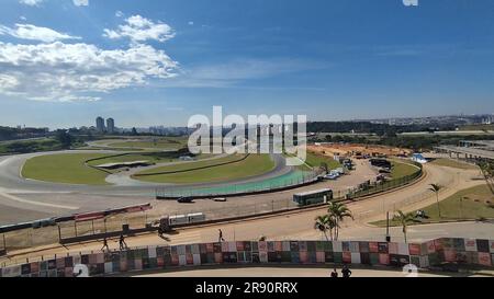 23 juin 2023, Sao Paulo, Sao Paulo, Brésil : Sao Paulo (SP), 06/22/2023 - AUTOMOBILISM/BIKES/AUTODROMO/SP - le Festival Interlagos Suhai est le plus grand événement moto du pays et entre le 22nd et le 25th juin il sera à l'hippodrome Interlagos avec plus de 80 compagnies présentant des nouvelles du secteur des deux roues. En plus des expositions statiques, le Festival Interlagos 2023 Suhai propose également le plus grand essai routier au monde, offrant plus de 6000 essais de moto sur la piste Interlagos. (Foto: Leandro Chemalle/Thenews2/Zumapress) (Credit image: © Leandro Chemalle/TheNE Banque D'Images