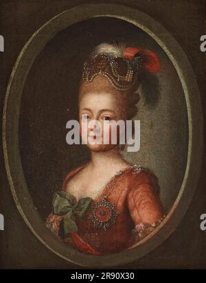 Portrait de la duchesse Maria Feodorovna (Sophie Dorothea de W&#xfc;rttemberg) (1759-1828). Collection privée. Banque D'Images