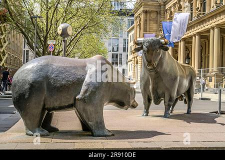 Börse, Börsenplatz, Francfort-sur-le-main, Hessen, Allemagne Banque D'Images