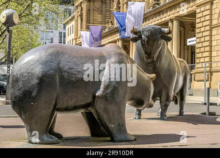 Börse, Börsenplatz, Francfort-sur-le-main, Hessen, Allemagne Banque D'Images