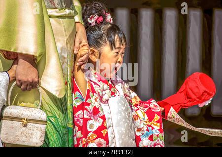 Taisha sortie en famille Banque D'Images