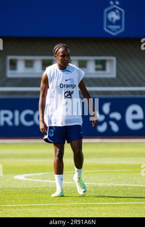 Clairefontaine en Yvelines, France. 23rd juin 2023. Vicki Becho de France pendant la formation de l'équipe française, préparation de la coupe du monde de la FIFA 2023 sur 23 juin 2023 au Centre national du football de Clairefontaine-en-Yvelines, France - photo Melanie Laurent/A2M Conseil sportif/DPPI crédit: DPPI Media/Alamy Live News Banque D'Images