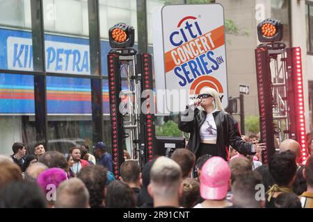 New York, NY, États-Unis. 22nd juin 2023. Kim Petras sur scène pour NBC Today Show concert Series avec Kim Petras, Rockefeller Plaza, New York, NY 22 juin 2023. Crédit : Kristin Callahan/Everett Collection/Alay Live News Banque D'Images