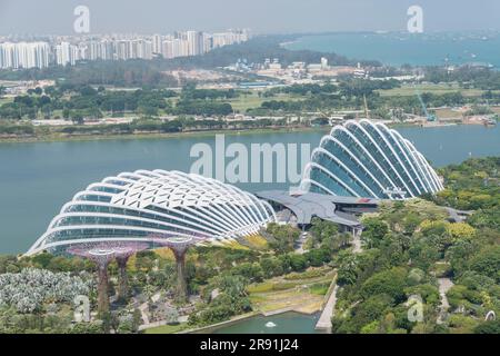 Vue sur la ville de Singapour et l'architecture moderne Banque D'Images