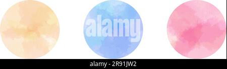 jeu de taches d'aquarelle . illustration vectorielle Illustration de Vecteur