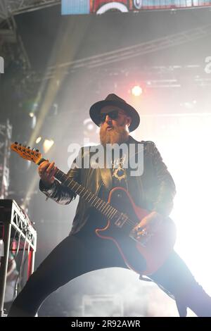 Pilton, Somerset, Royaume-Uni. 22nd juin 2023. Skindred en train de jouer sur la scène de vérité, Glastonbury Festival 2023 crédit: Scott Gouldsbrough/Alamy Live News Banque D'Images