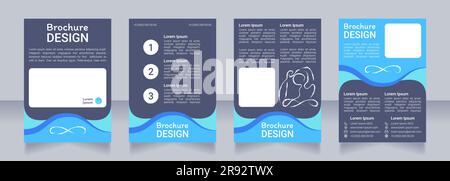 Zen de méditation noir blanc conception de brochure Illustration de Vecteur