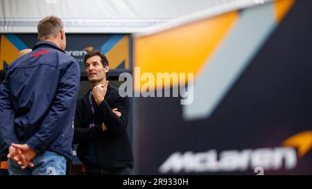 Mark Webber dans le paddock au Grand Prix australien de Formule 1 au circuit de rue Albert Park sur 1 avril 2023. Banque D'Images