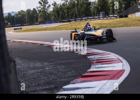 05 HUGHES Jake (gbr), Neom McLaren Formula E Team, Spark-Nissan, Nissan e-4ORCE 04, action pendant le Southwire Portland ePrix 2023, 9th rencontre du Championnat du monde ABB FIA Formula E 2022-23, sur le circuit international de Portland de 22 juin à 24, 2023 à Portland, États-Unis d'Amérique Banque D'Images