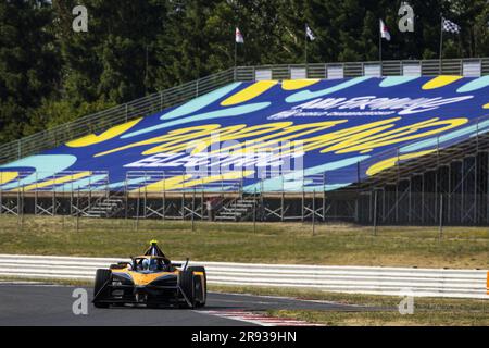 05 HUGHES Jake (gbr), Neom McLaren Formula E Team, Spark-Nissan, Nissan e-4ORCE 04, action pendant le Southwire Portland ePrix 2023, 9th rencontre du Championnat du monde ABB FIA Formula E 2022-23, sur le circuit international de Portland de 22 juin à 24, 2023 à Portland, États-Unis d'Amérique Banque D'Images