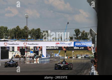 11 DI GRASSI Lucas (BRA), course de Mahindra, Spark-Mahindra, Mahindra M9-Electro, action pendant l'ePrix de Portland 2023 de Southwire, 9th rencontre du Championnat du monde de Formule E de la FIA ABB 2022-23, sur le circuit international de Portland de 22 juin à 24, 2023 à Portland, États-Unis d'Amérique Banque D'Images