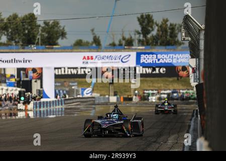 07 GUNTHER Maximilian (ger), course Maserati MSG, Spark-Venturi, action pendant le Southwire Portland ePrix 2023, 9th rencontre du Championnat du monde de Formule E de la FIA ABB 2022-23, sur le circuit international de Portland de 22 juin à 24, 2023 à Portland, États-Unis d'Amérique Banque D'Images