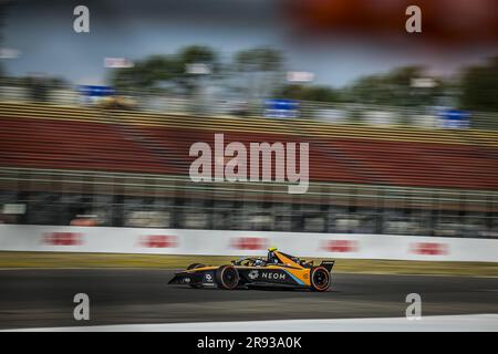 05 HUGHES Jake (gbr), Neom McLaren Formula E Team, Spark-Nissan, Nissan e-4ORCE 04, action pendant le Southwire Portland ePrix 2023, 9th rencontre du Championnat du monde ABB FIA Formula E 2022-23, sur le circuit international de Portland de 22 juin à 24, 2023 à Portland, États-Unis d'Amérique Banque D'Images