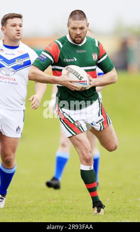 Hunslet, Royaume-Uni. 04th mai 2019. Photo de Chris Mangnall/SWpix.com - 04/05/2019 - Rugby League - coupe 1895 - Hunslet Hawks v Workington Town - South Leeds Stadium, Hunslet, England - Hunslet's Ben Heaton crédit: SWpix/Alay Live News Banque D'Images