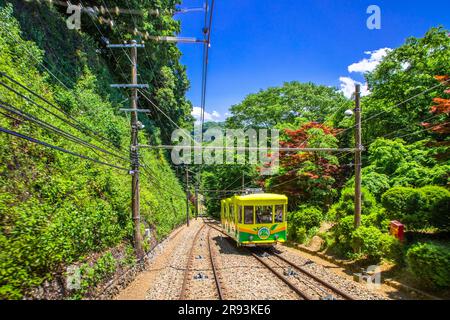 Mt. Takao et le téléphérique Banque D'Images