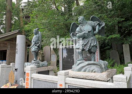 Tengu Statue du Mont Banque D'Images