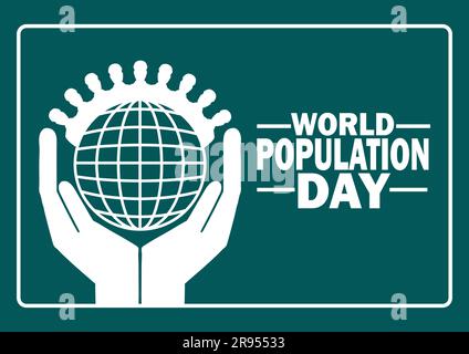 Illustration de la conception du modèle vectoriel de la Journée mondiale de la population. Convient aux cartes de vœux, affiches et bannières Illustration de Vecteur