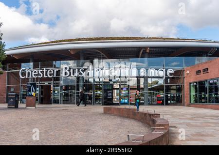 Chester bus Interchange, Cheshire, Royaume-Uni. Banque D'Images