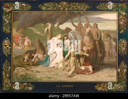 Pierre Puvis de Chavannes - Guerre - 1867 Banque D'Images