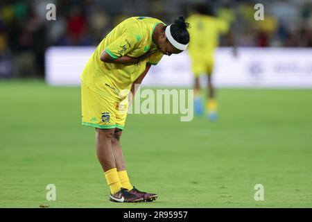 23 juin 2023: Équipe Ronaldinho ROLANDINHO (10) se coupe aux fans lors du magnifique match de football équipe Ronaldinho contre équipe Robert Carlos au stade Exploria à Orlando, FL sur 23 juin 2023. (Credit image: © Cory Knowlton/ZUMA Press Wire) USAGE ÉDITORIAL SEULEMENT! Non destiné À un usage commercial ! Banque D'Images