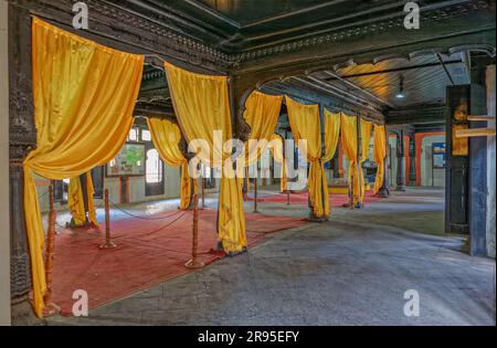 12 24 2006 Vintage intérieur typique du style Peshwa ama Vishrambaug AMA Pune Maharashtra Inde Asie. Banque D'Images
