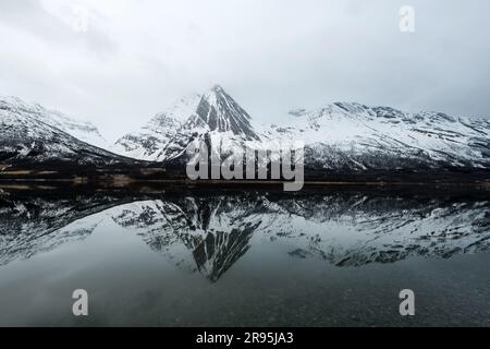 Balsfjord, Nordkjosbotn Norwegen Banque D'Images