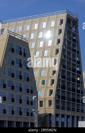 Koppenhagen, Hafen, Papierinsel, moderne Wohnbauten, COBE Architects 2023 // Copenhague, Port, Paper Island, Modern Housing Development, COBE Archit Banque D'Images