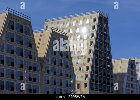 Koppenhagen, Hafen, Papierinsel, moderne Wohnbauten, COBE Architects 2023 // Copenhague, Port, Paper Island, Modern Housing Development, COBE Archit Banque D'Images