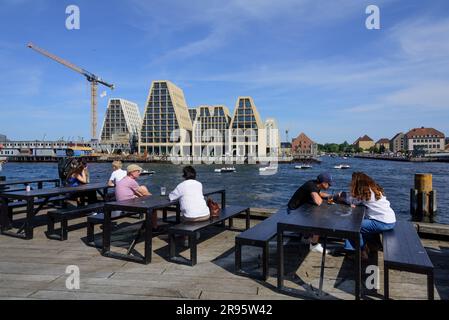 Koppenhagen, Hafen, Papierinsel, moderne Wohnbauten, COBE Architects 2023 // Copenhague, Port, Paper Island, Modern Housing Development, COBE Archit Banque D'Images