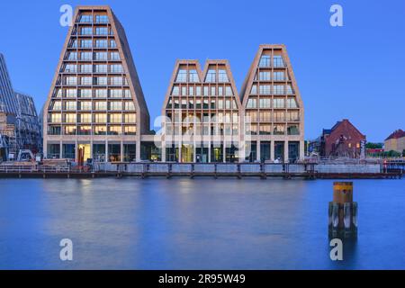 Koppenhagen, Hafen, Papierinsel, moderne Wohnbauten, COBE Architects 2023 // Copenhague, Port, Paper Island, Modern Housing Development, COBE Archit Banque D'Images