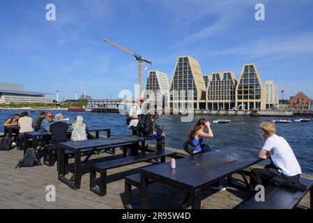 Koppenhagen, Hafen, Papierinsel, moderne Wohnbauten, COBE Architects 2023 // Copenhague, Port, Paper Island, Modern Housing Development, COBE Archit Banque D'Images