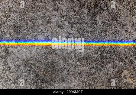 La lumière sur la pierre de granit Prisma Banque D'Images