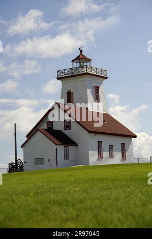 Phare de Wood Islands, Prince Edward Island, Canada Banque D'Images