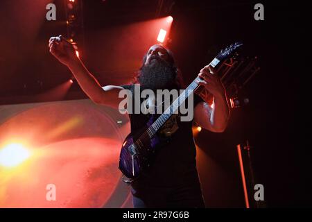 Hollywood FL, États-Unis. 22nd juin 2023. John Petrucci du Dream Theatre se produit lors de la Dreamsonic Tour au Hard Rock Live qui a lieu au Seminole Hard Rock Hotel & Casino sur 22 juin 2023 à Hollywood, Floride. Crédit : Mpi04/Media Punch/Alamy Live News Banque D'Images