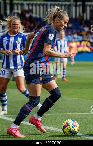 BARCELONE - APR 30 : Crnogorcevic en action pendant le match Primera Division Femenina entre le FC Barcelone et le Sporting de Huelva au Johan Cruyff Banque D'Images