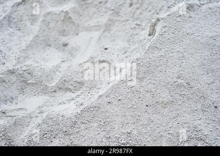 Pile de poussière de ciment en gros plan, matériau de construction avec espace à copier. Photo de haute qualité Banque D'Images