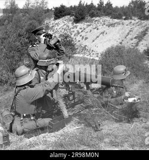 Maschinengewehr MG 08 / mitrailleuse MG08 Wehrmacht Heer Ausbildung / École militaire allemande Banque D'Images