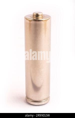 Batterie. Argenterie énergétique. Isolé sur fond blanc Banque D'Images