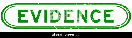 Grunge vert témoin mot caoutchouc joint tampon sur fond blanc Illustration de Vecteur